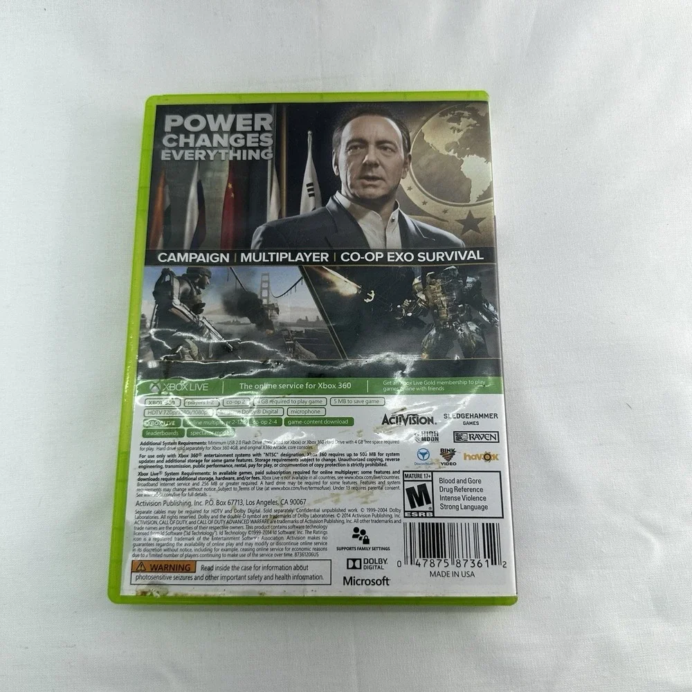 Call of Duty: Advanced Warfare (Microsoft Xbox 360, 2014)